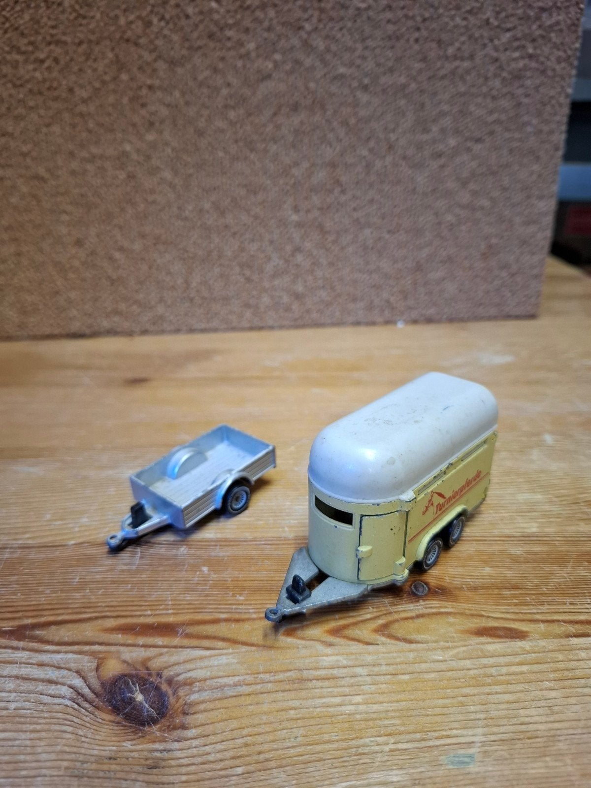 Siku aanhanger en paardentrailer, Ophalen of Verzenden, Gebruikt, Bus of Vrachtwagen, SIKU