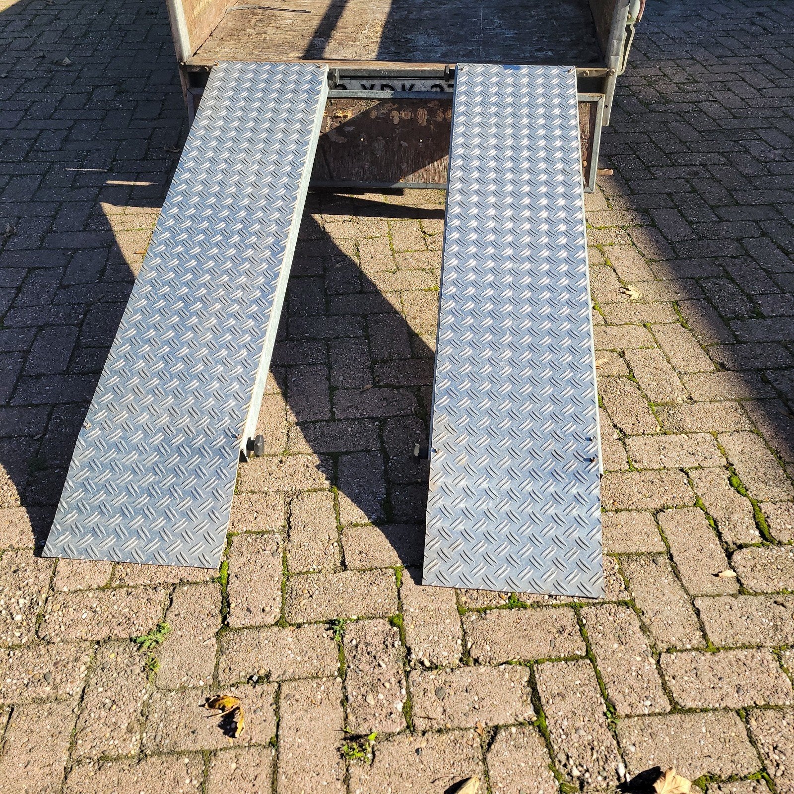 Oprijplaten 160 cm gegalvaniseerd aluminium 34 cm
2 s, Ophalen