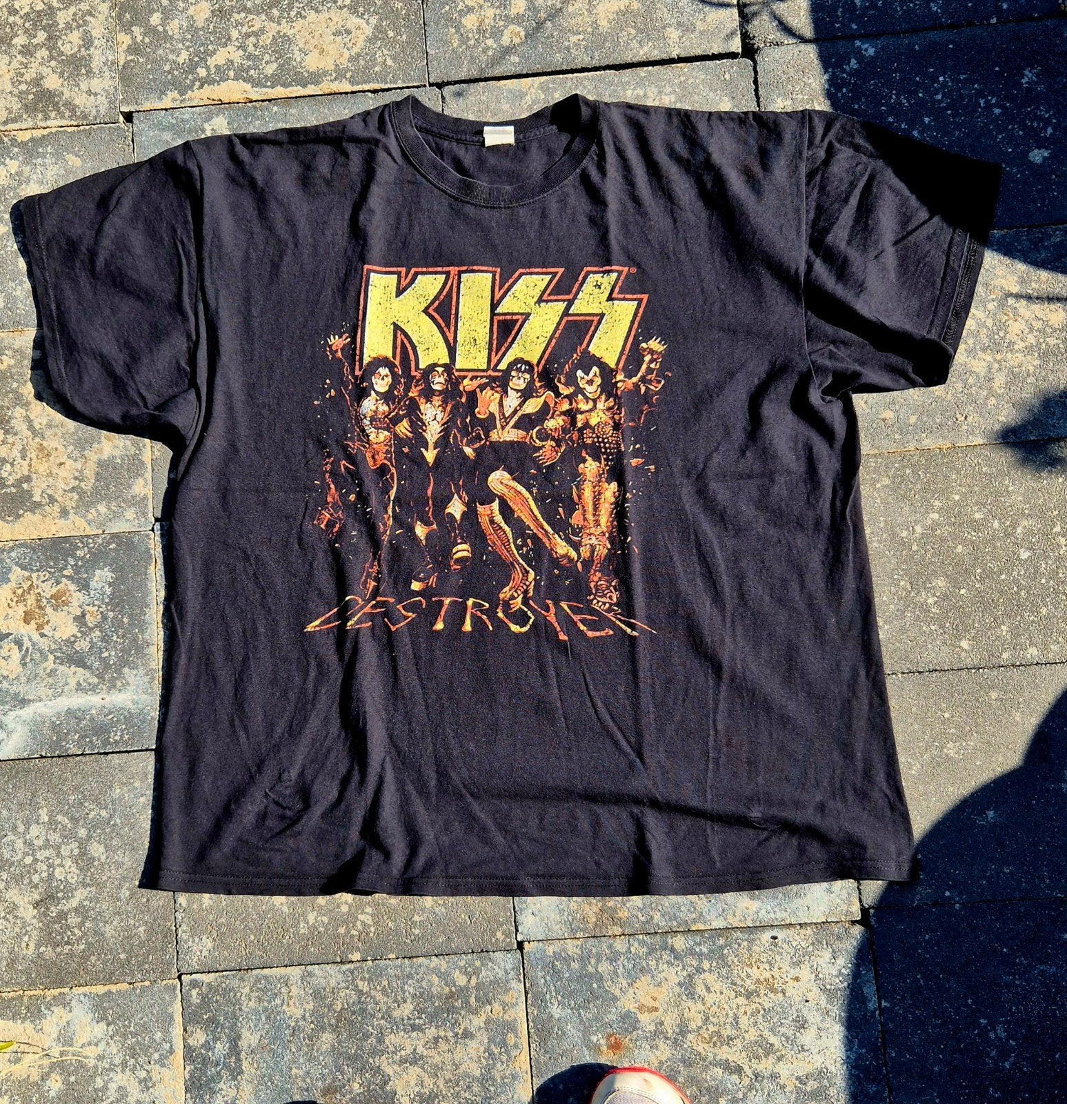 KISS Destroyer shirt XXL 2XL hardrock rock metal, Zwart, Overige maten, Ophalen of Verzenden, Gedragen