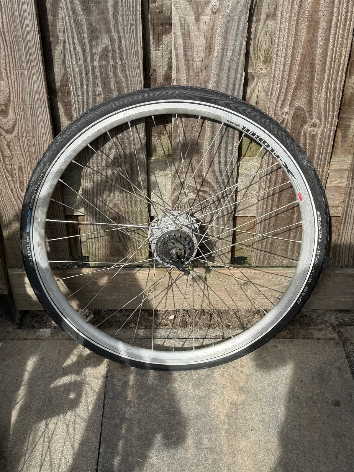 Achterwiel 28 inch Shimano Nexus 8 versnellingen, Fietsen en Brommers, Fietsonderdelen, Ophalen of Verzenden, Gebruikt, Stadsfiets