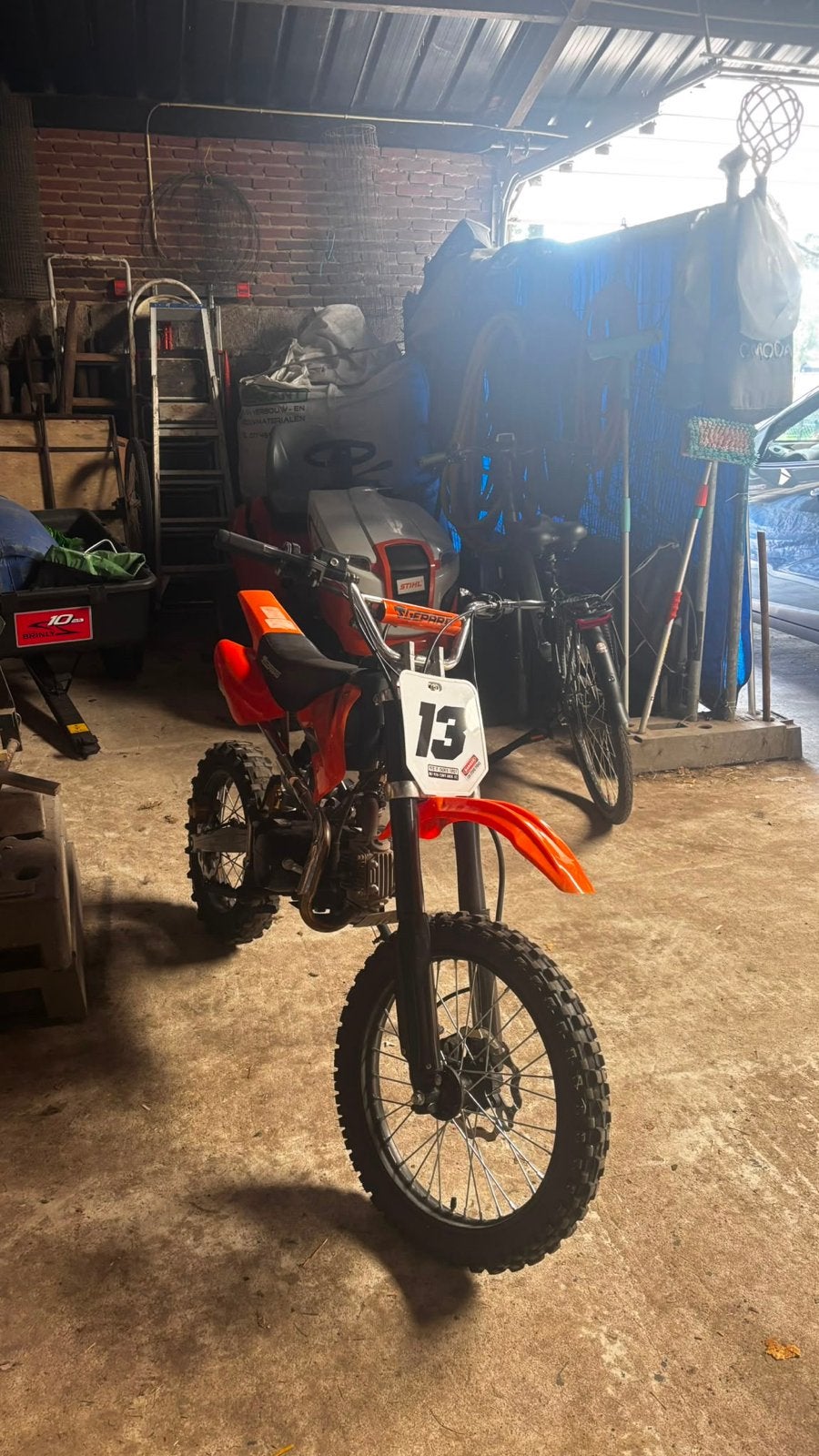Crossmotor 125 cc - Loopt goed, Fietsen en Brommers, Brommers | Crossbrommers, Gebruikt, Overige merken, Ophalen