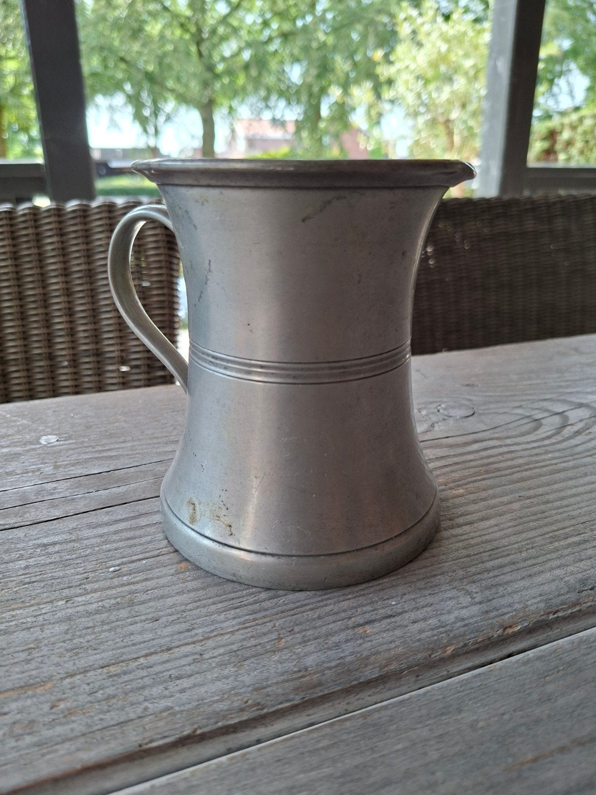 Antiek tinnen kannetje van J. Tollenaar, Made in Holland, Ophalen of Verzenden