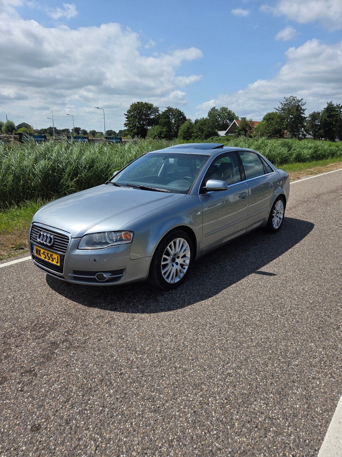 Audi A4 3.2 quattro 2005 Grijs, Auto's, 1800 kg, 10 km/l, Particulier, Sedan