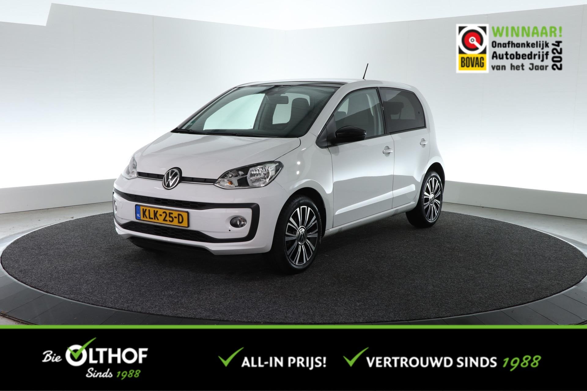 Volkswagen Up! 1.0 | ALL-IN PRIJS | CAMERA | CRUISE | STOELV, Auto's, Volkswagen, Stof, Gebruikt, 4 stoelen, Bedrijf
