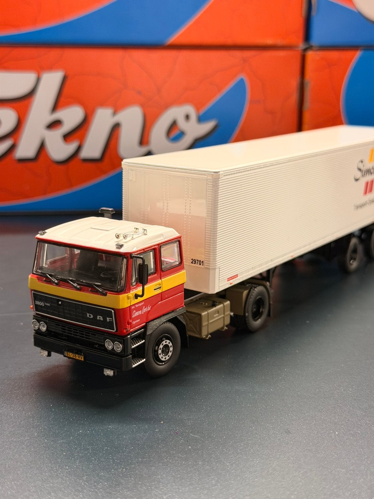 Tekno DAF 2800 Turbo Simon Loos, Ophalen of Verzenden, Zo goed als nieuw, Bus of Vrachtwagen, Tekno