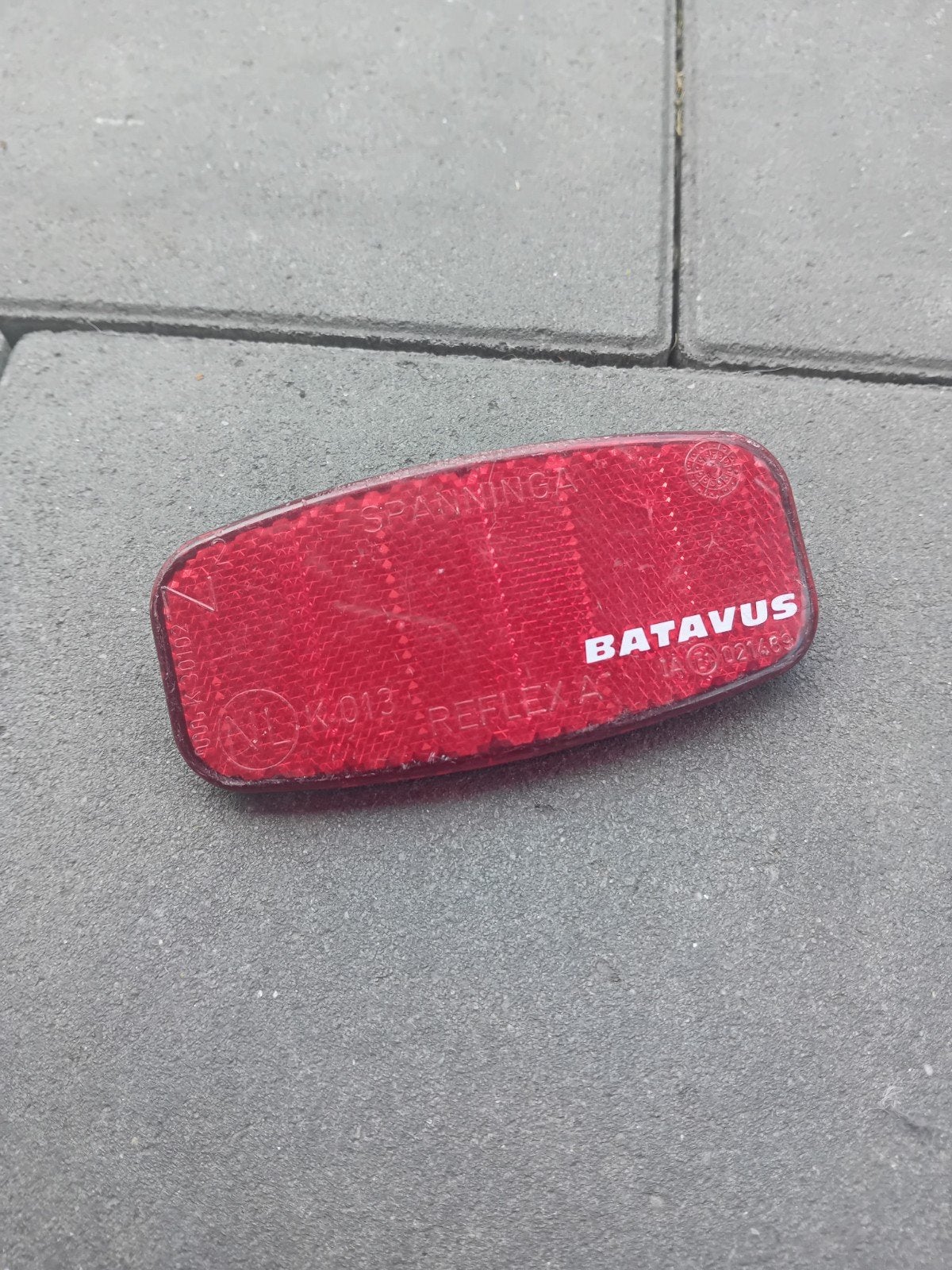 Batavus Fietsreflector Achter - Rood, Ophalen