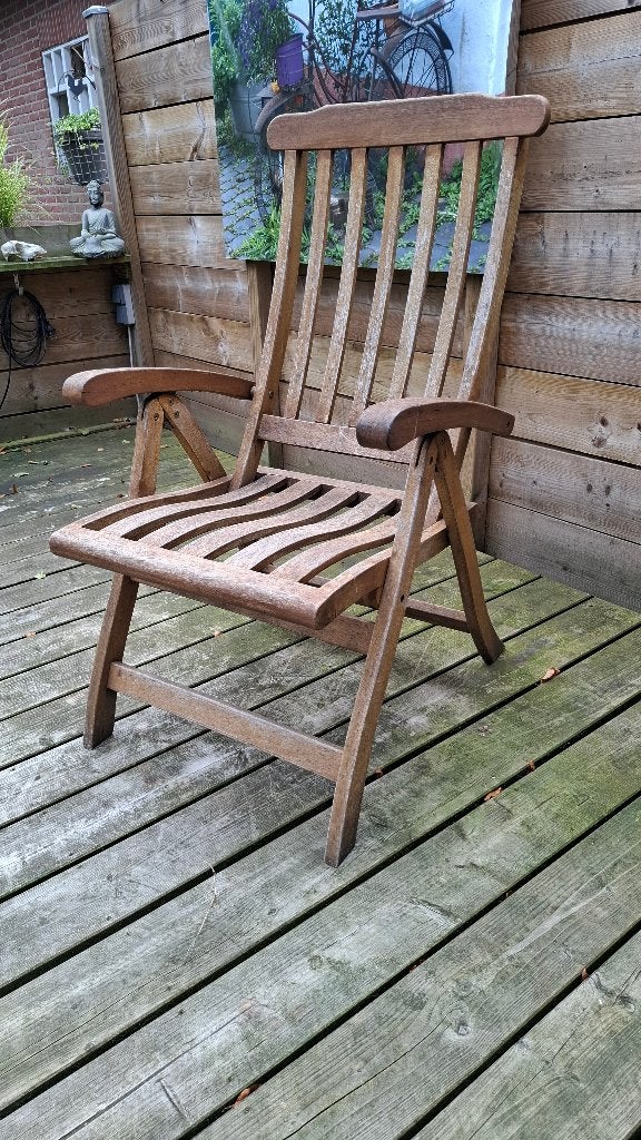 tuinstoel, teak 4 STUKS, Ophalen