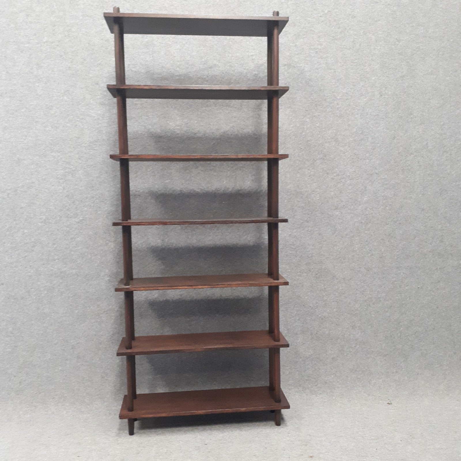 vintage stokkenkast, Huis en Inrichting, Ophalen, Met plank(en), Gebruikt, Teakhout