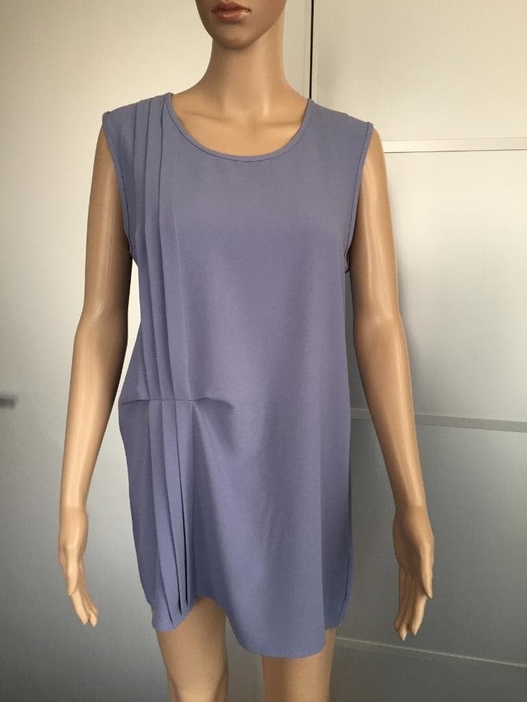 C106 Nieuw Set: Milla jasje+top blazer+tuniek Maat 42=L blau, Blauw, Maat 42/44 (L), Nieuw, Ophalen of Verzenden