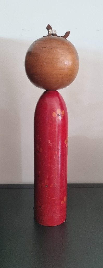 Vintage Kokeshi van Takahashi Hashime (1918-2002), Hout, Geschilderd, Ophalen of Verzenden, Meerkleurig