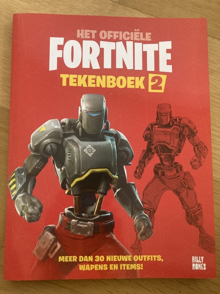 Fortnite tekenboek deel 2, Ophalen of Verzenden, Zo goed als nieuw, Papier, Schets- of Tekenboek