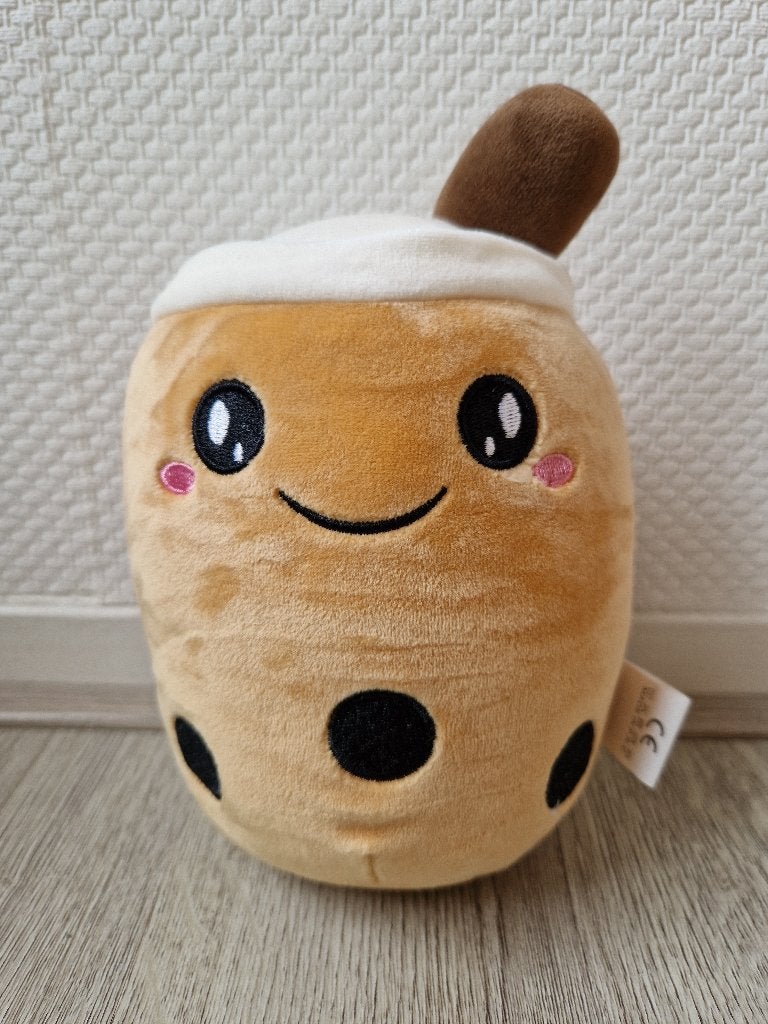 Boba Bubble Tea knuffel bruin, Overige merken, Overige karakters, Overige typen, Nieuw