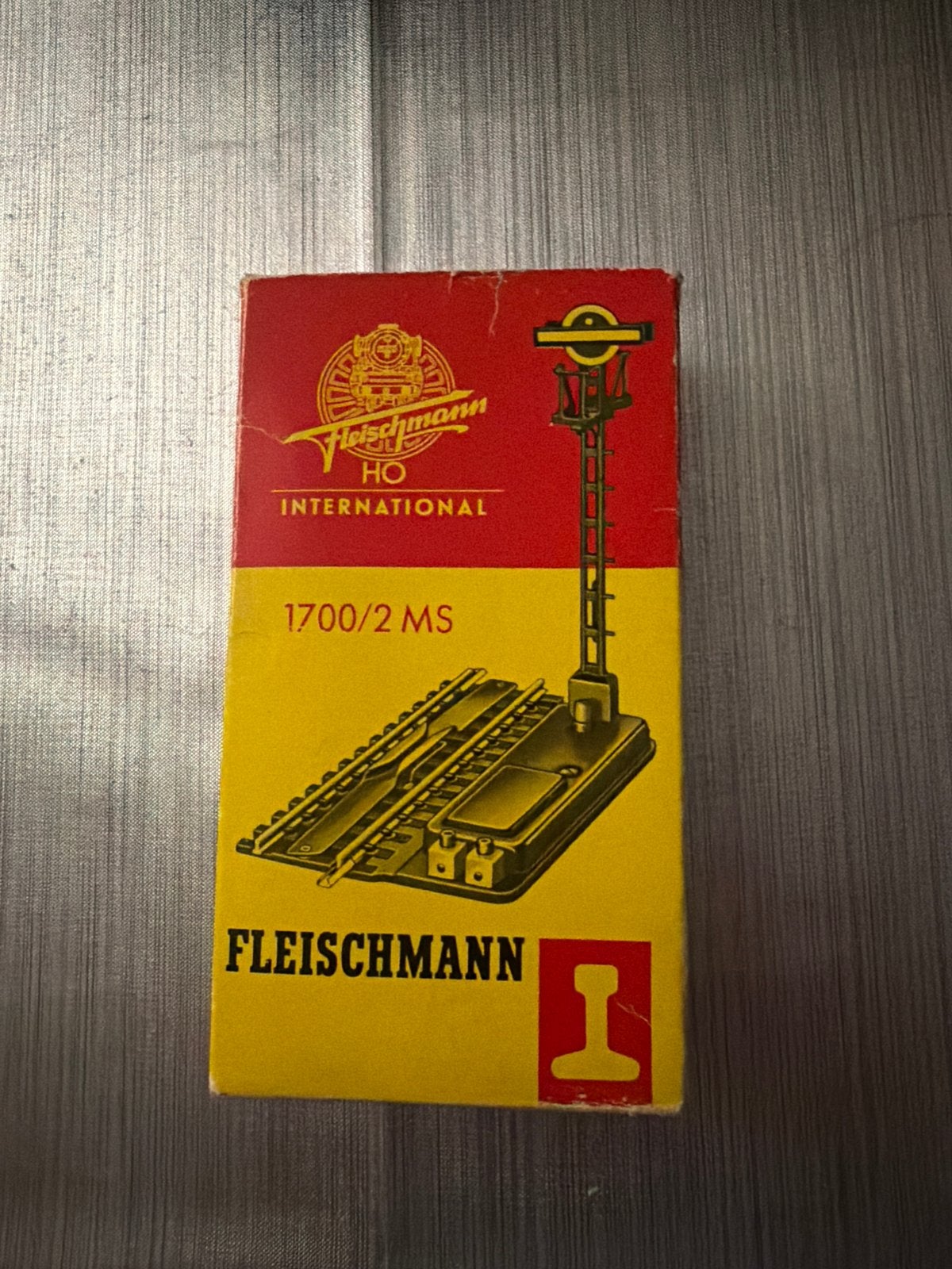 Fleischmann H0 elektromagnetische ontkoppelrail rangeersein, Gebruikt, Gelijkstroom, Fleischmann, Rails