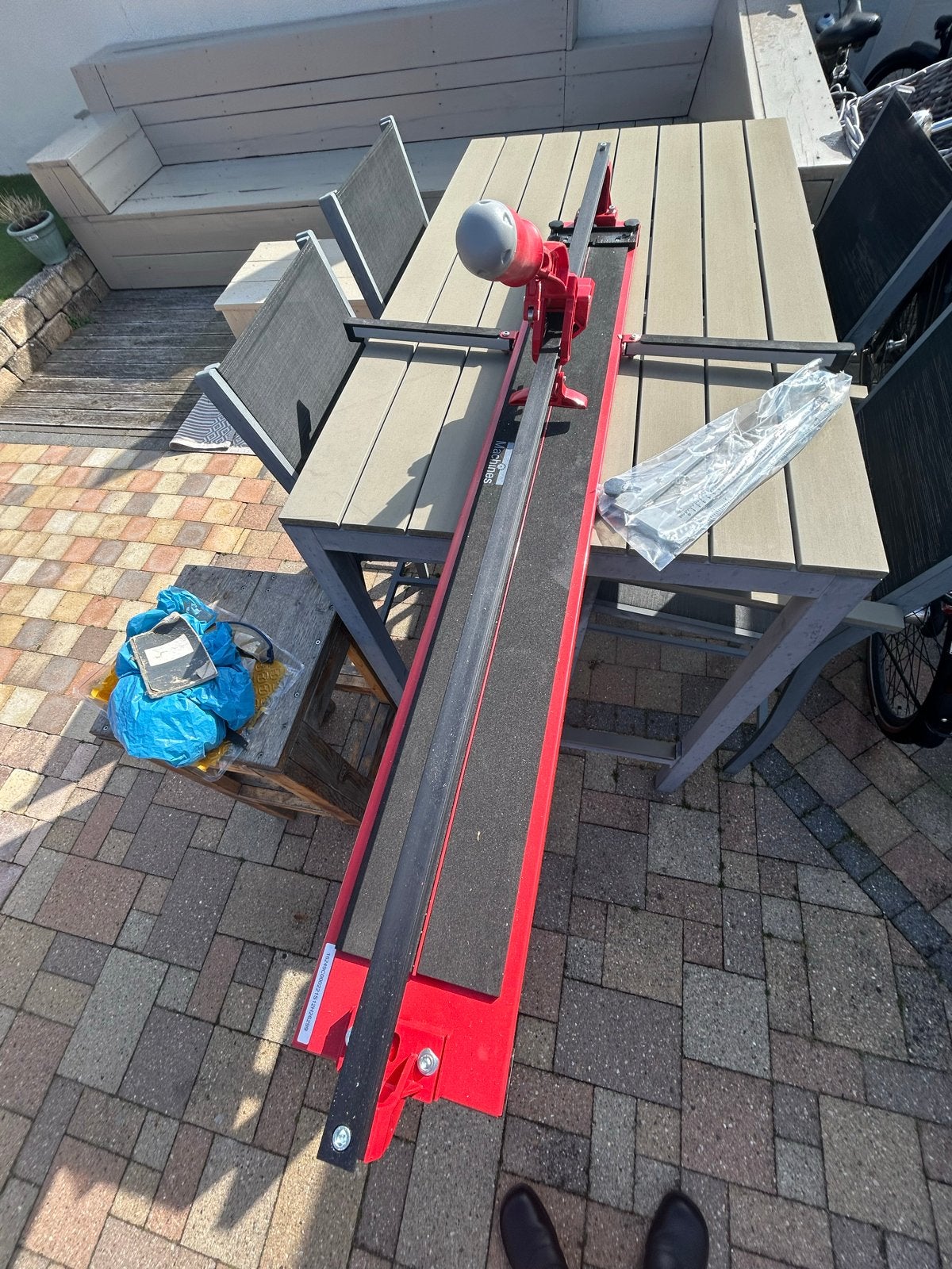 HBM Tegelsnijder 1200 mm, Ophalen, Zo goed als nieuw, Snijgereedschap, Overige merken
