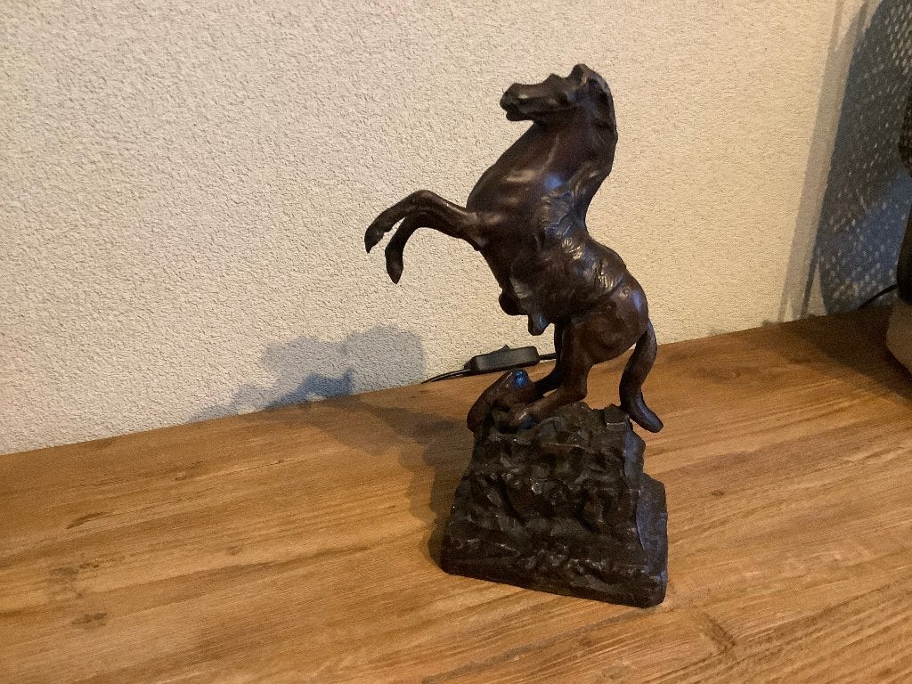Paard brons gegoten, Antiek en Kunst, Ophalen, Brons