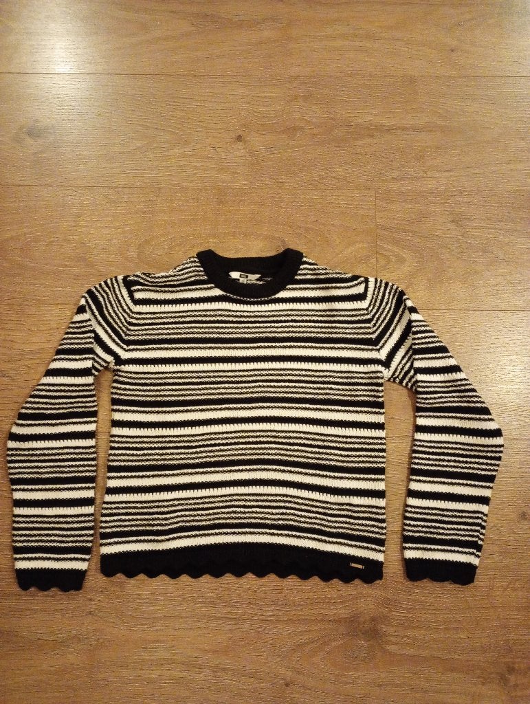 Mooie zwart/witte trui mt 146/152 WE, Meisje, Trui of Vest, Ophalen of Verzenden, Zo goed als nieuw