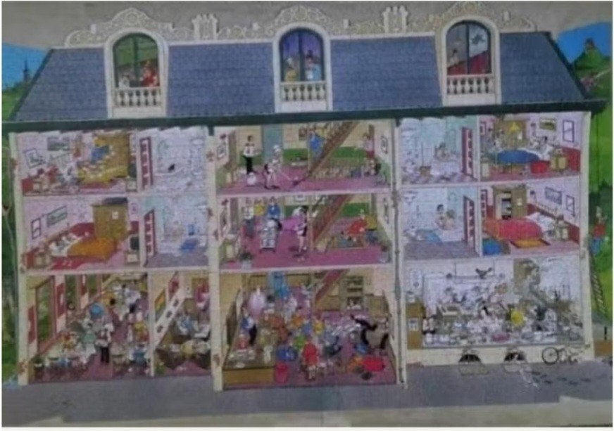 Jan van Haasteren shaped puzzel 'hotel' 1500 stukjes, Hobby en Vrije tijd, Ophalen, Meer dan 1500 stukjes, Zo goed als nieuw, Legpuzzel