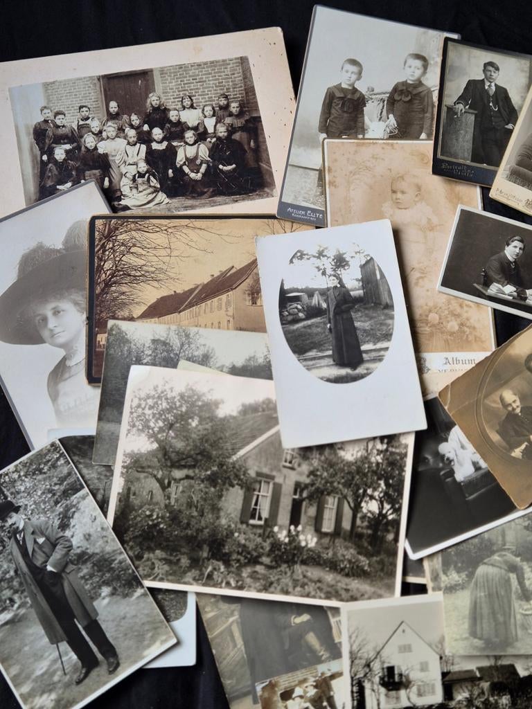 Verzameling antieke foto's, CDV, kabinetfoto, Ophalen of Verzenden, Voor 1940, Zo goed als nieuw, Overige onderwerpen