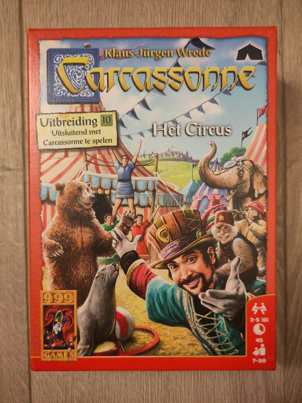 Nieuw! Carcassonne Uitbreiding 10: Het Circus, Een of twee spelers, Ophalen of Verzenden, Zo goed als nieuw, 999 Games