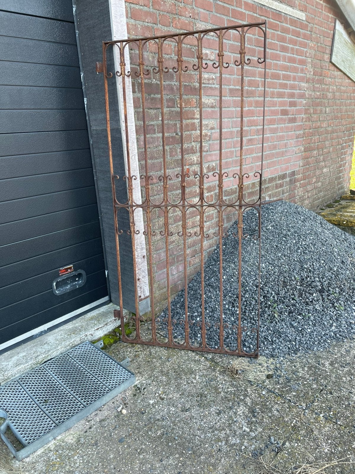 Oude / antieke poort, Tuin en Terras, Ophalen of Verzenden, Zo goed als nieuw, IJzer, Sierhekwerk