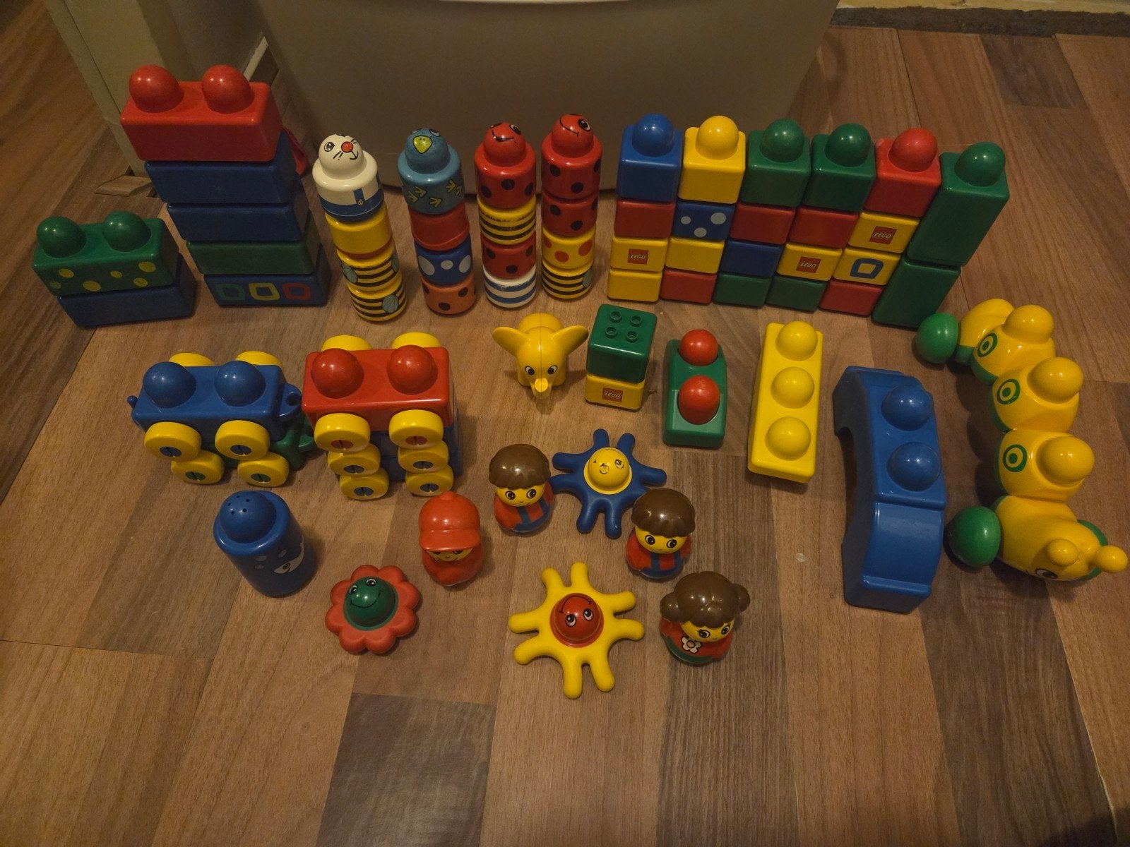 Grote set Lego Primo blokken en figuren, Ophalen of Verzenden, Gebruikt, Overige merken