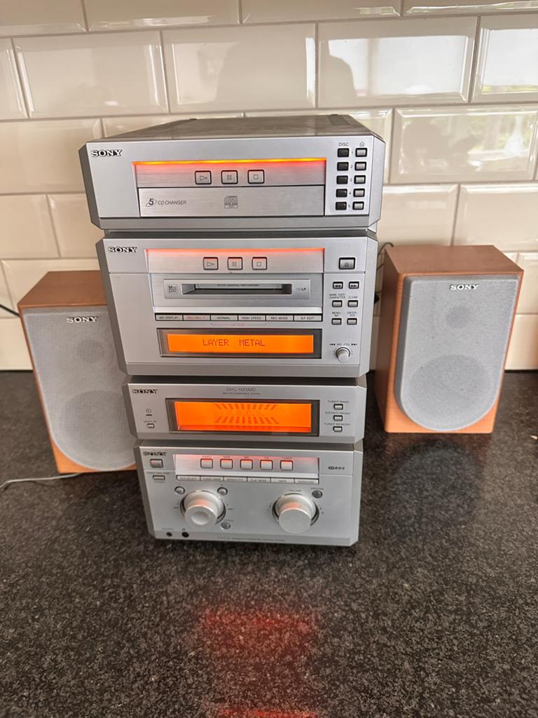 Sony HMC-NX5MD / STR-MX5MD MiniDisc set, Ophalen of Verzenden, Gebruikt, Sony, Microset