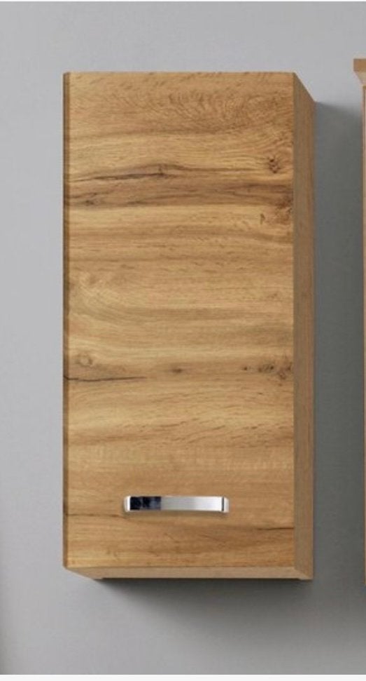 Houten wandkastje met handvat - Eikenhout look, Ophalen, Nieuw