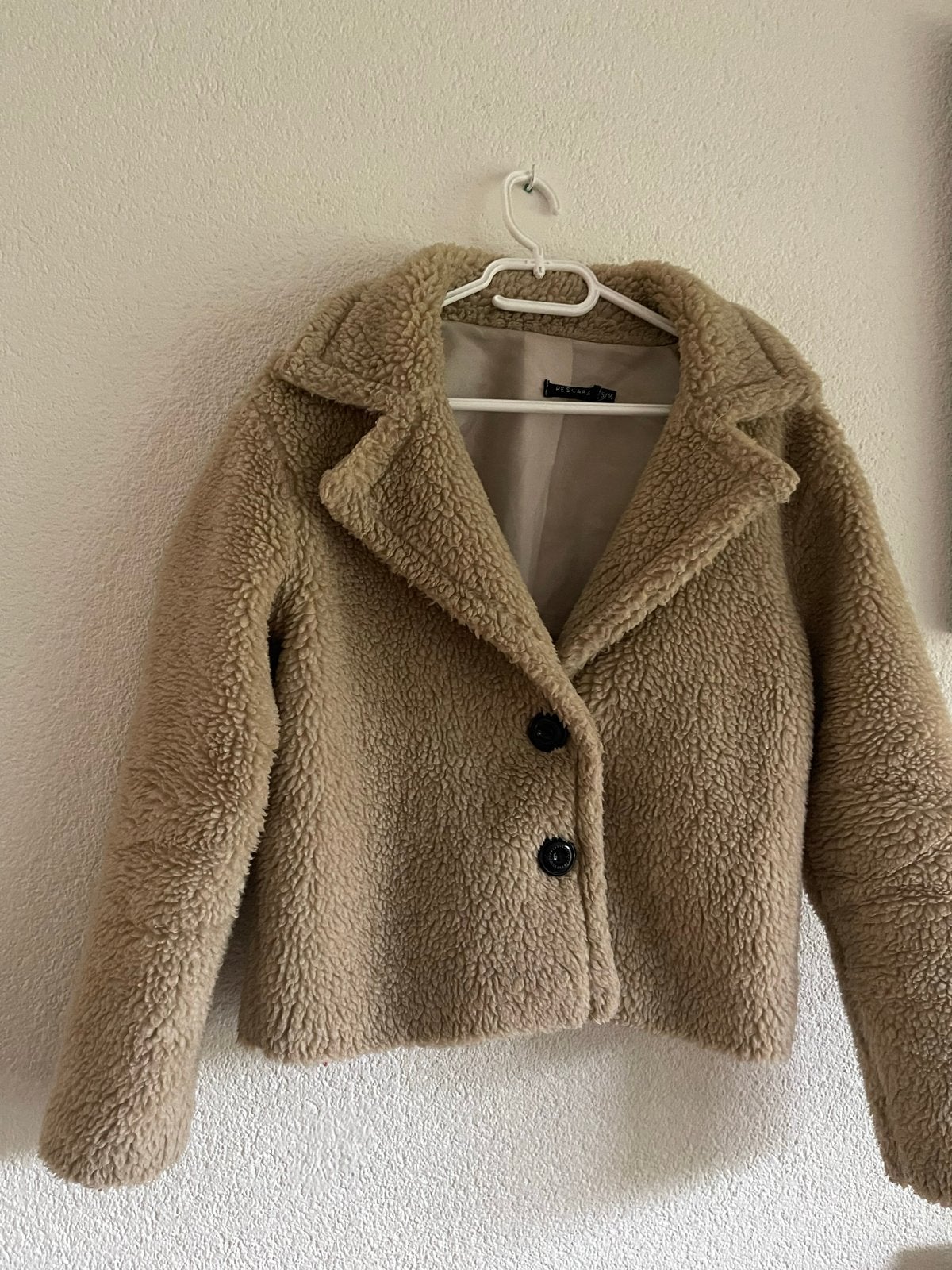 Teddy jasje Pescara S/M - Zo goed als nieuw, Verzenden, Zo goed als nieuw, Maat 36 (S), Beige