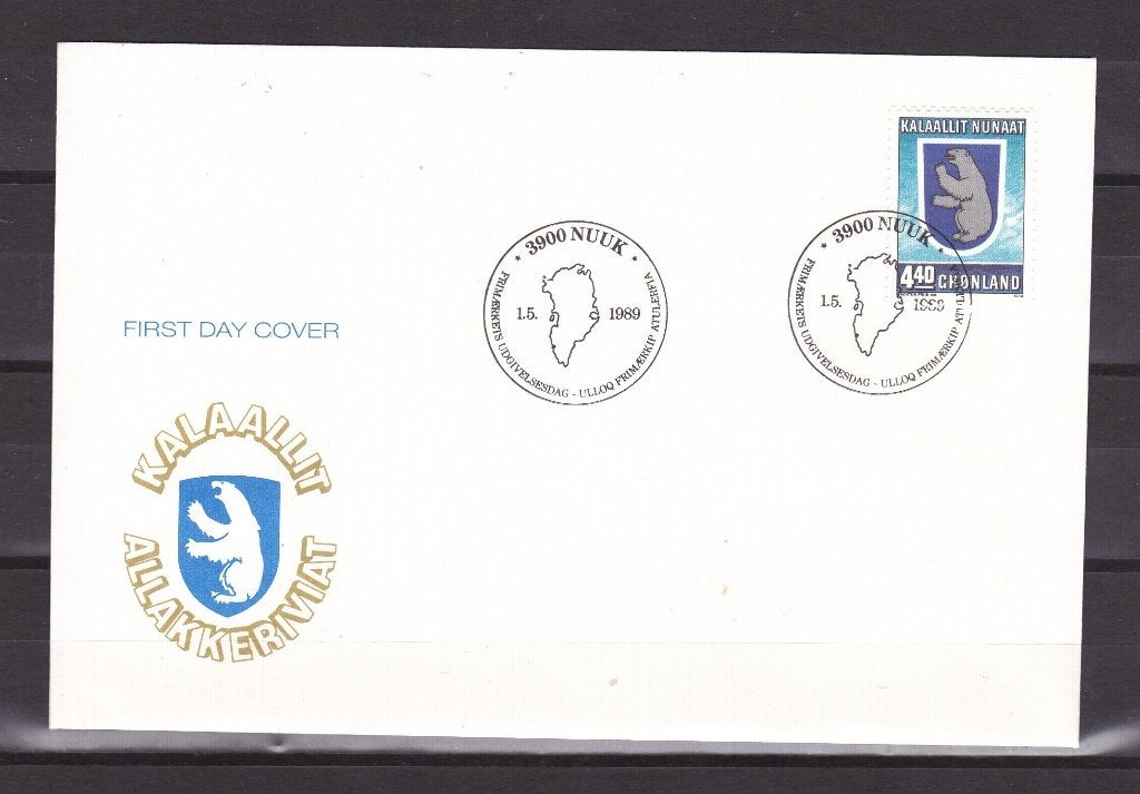1e dag groenland 1989, Postzegels en Munten, Ophalen of Verzenden, Onbeschreven, Nederland