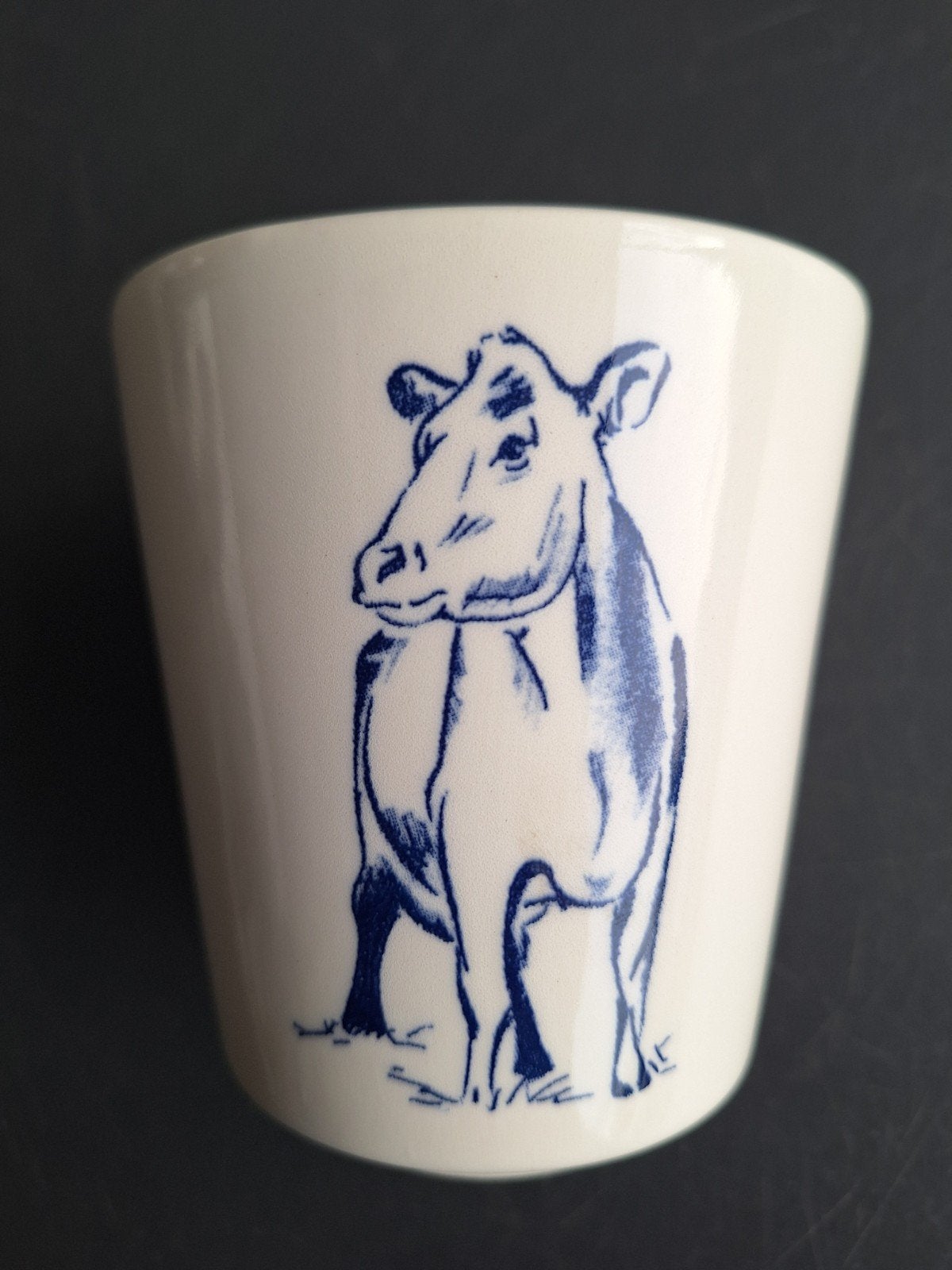 Royal Goedewaagen beker met koe decoratie - DOC Kaas, Ophalen of Verzenden, Zo goed als nieuw, Kop(pen) en/of Schotel(s)