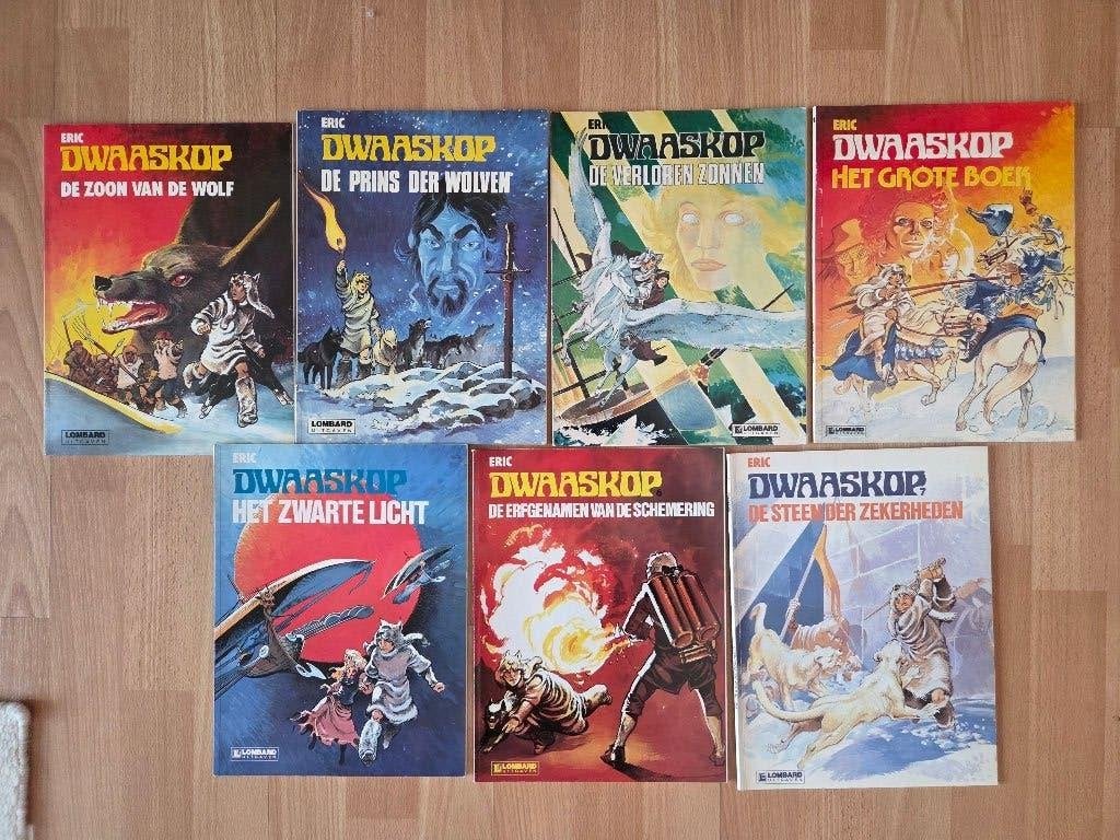 Dwaaskop - serie strips compleet- Eric, Boeken, Stripboeken, Gelezen, Complete serie of reeks, Ophalen of Verzenden, Frederick Delzant (Eric)