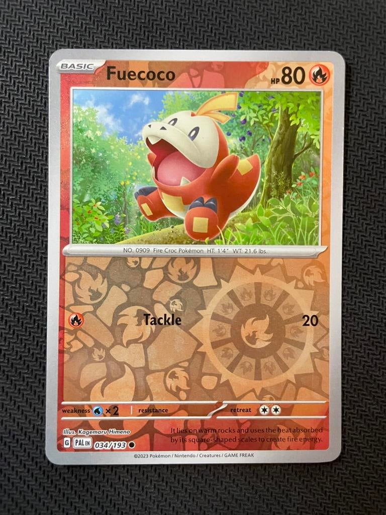Fuecoco 034/193 Reverse Holo Paldea Evolved Packfresh, Verzenden, Zo goed als nieuw