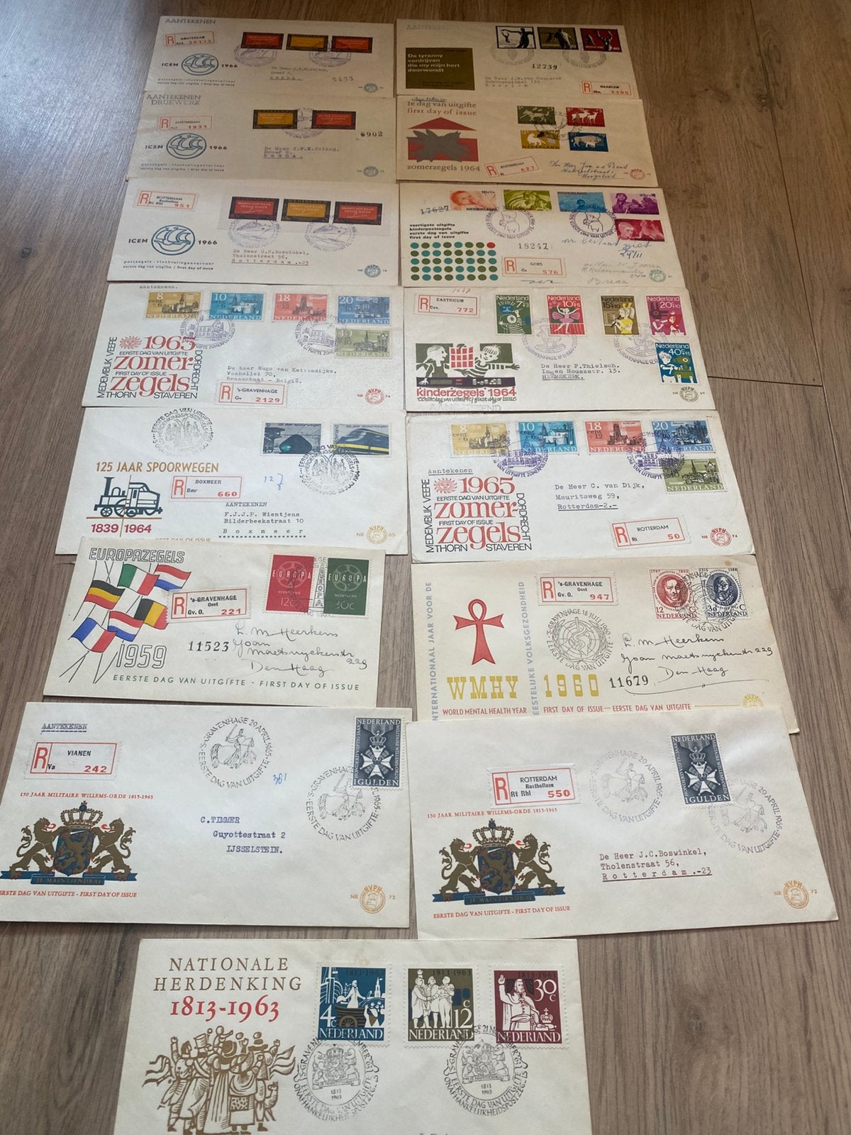 Enveloppe met aantekenstrookje, Ophalen of Verzenden, Nederland