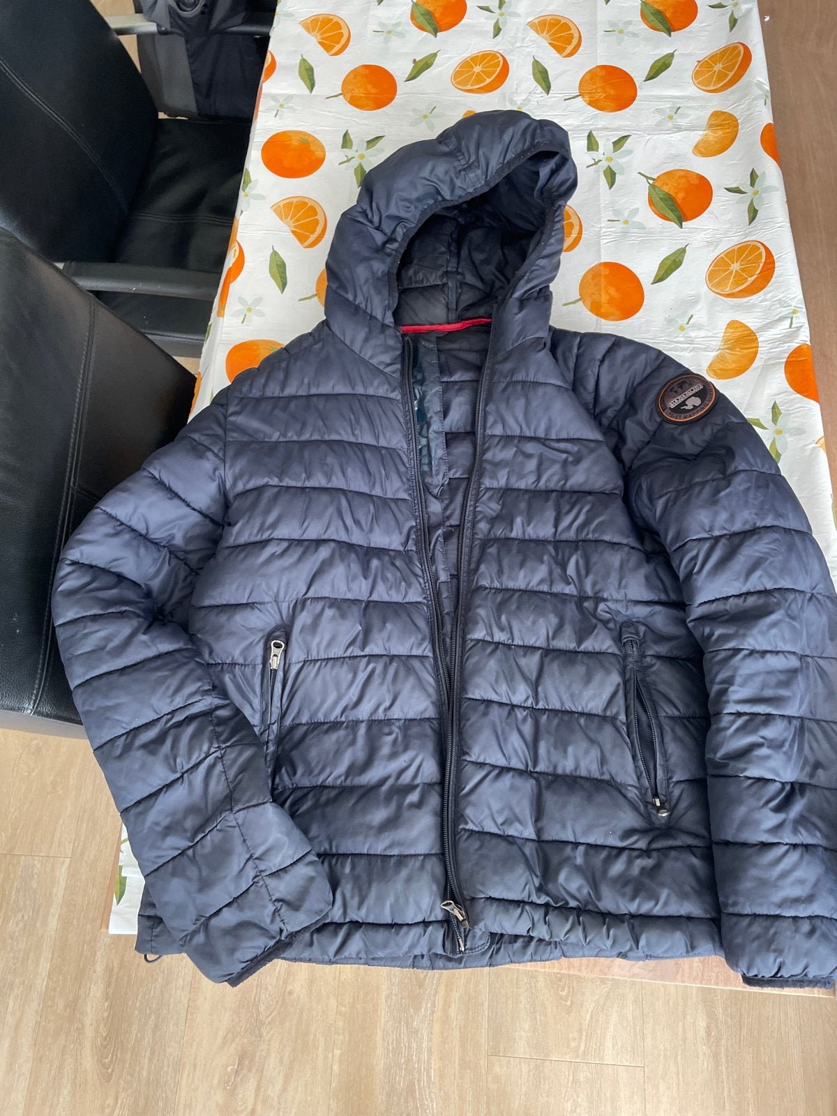 Napapijri jas maat L, Ophalen, Gedragen, Maat 52/54 (L), Blauw