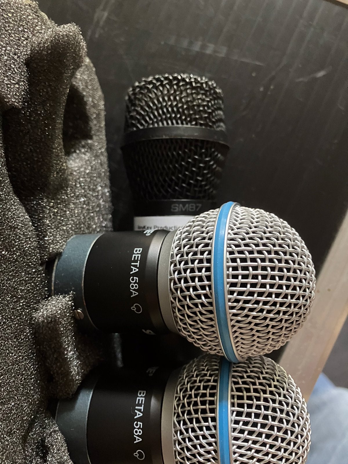 Shure draadloze microfoons - BETA58A / SM87, Ophalen, Gebruikt, Zangmicrofoon, Draadloos