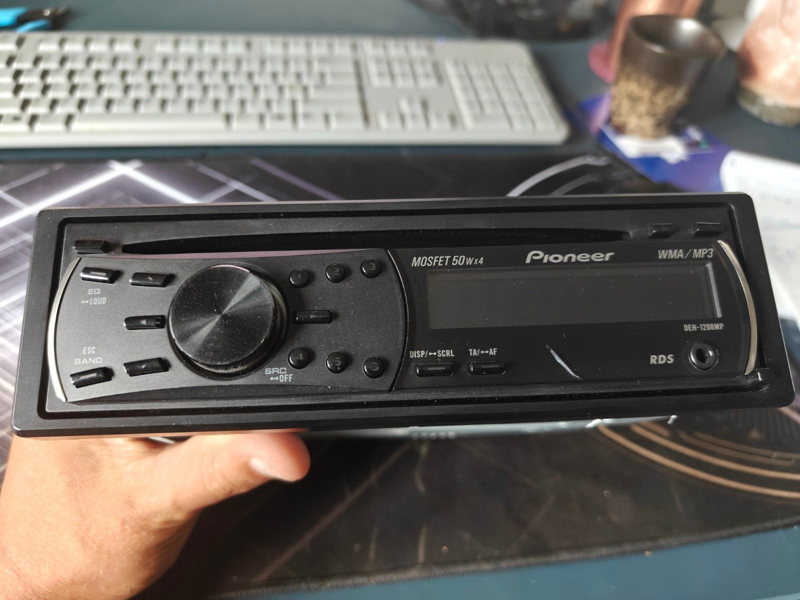 Pioneer DEH-1200MP Autoradio met CD-speler, Ophalen of Verzenden, Gebruikt