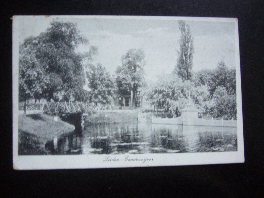 LEIDEN  =  EENDENVIJVER   BRIEFKAART 1918, Ophalen of Verzenden, Voor 1920, Gelopen, Zuid-Holland