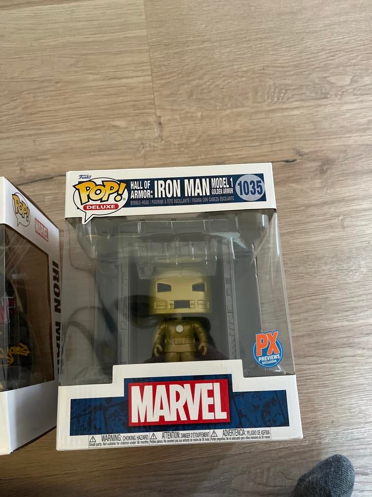 Funko Pop! Iron Man Model 1 Golden Armor #1035 Deluxe, Kinderen en Baby's, Speelgoed | Actiefiguren, Ophalen of Verzenden, Nieuw