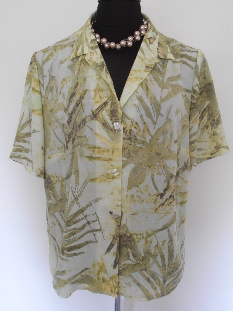 Setterlady - prachtige blouse korte mouw - 48, Kleding | Dames, Verzenden, Maat 46/48 (XL) of groter, Zo goed als nieuw, Setterlady