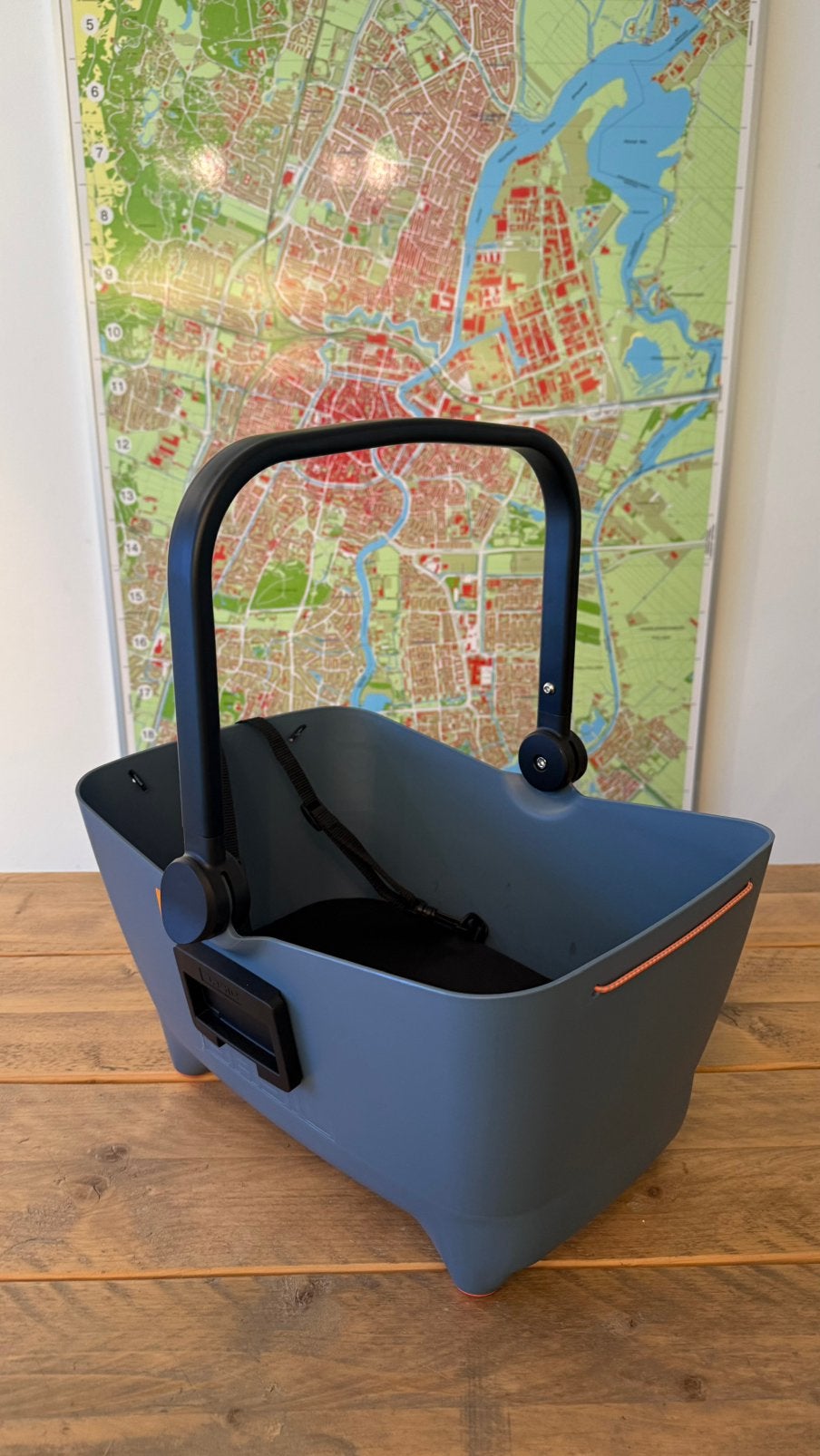 Basil Buddy hondenfietsmand blauw, zo goed als nieuw, Dieren en Toebehoren, Ophalen, Zo goed als nieuw