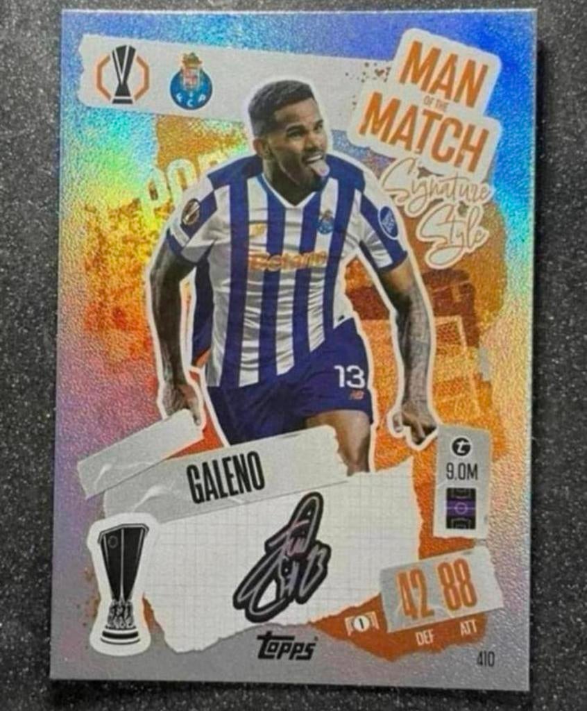 Topps MA 24/25    MotM SIGNATURE STYLE    GALENO   FC PORTO, Verzenden, Zo goed als nieuw, Plaatje