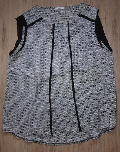 Zwart Wit Rode Top Miss Etam (46), Kleding | Dames, Tops, Zwart, Maat 46/48 (XL) of groter, Ophalen of Verzenden, Zonder mouw