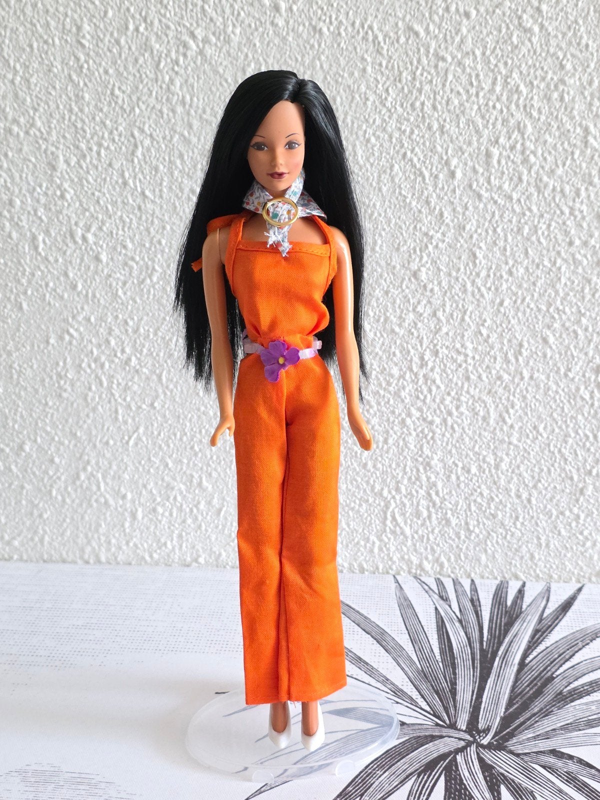 Vintage Barbie Hawaiian 1975 - rerooted restyle barbie, Ophalen of Verzenden, Gebruikt, Pop