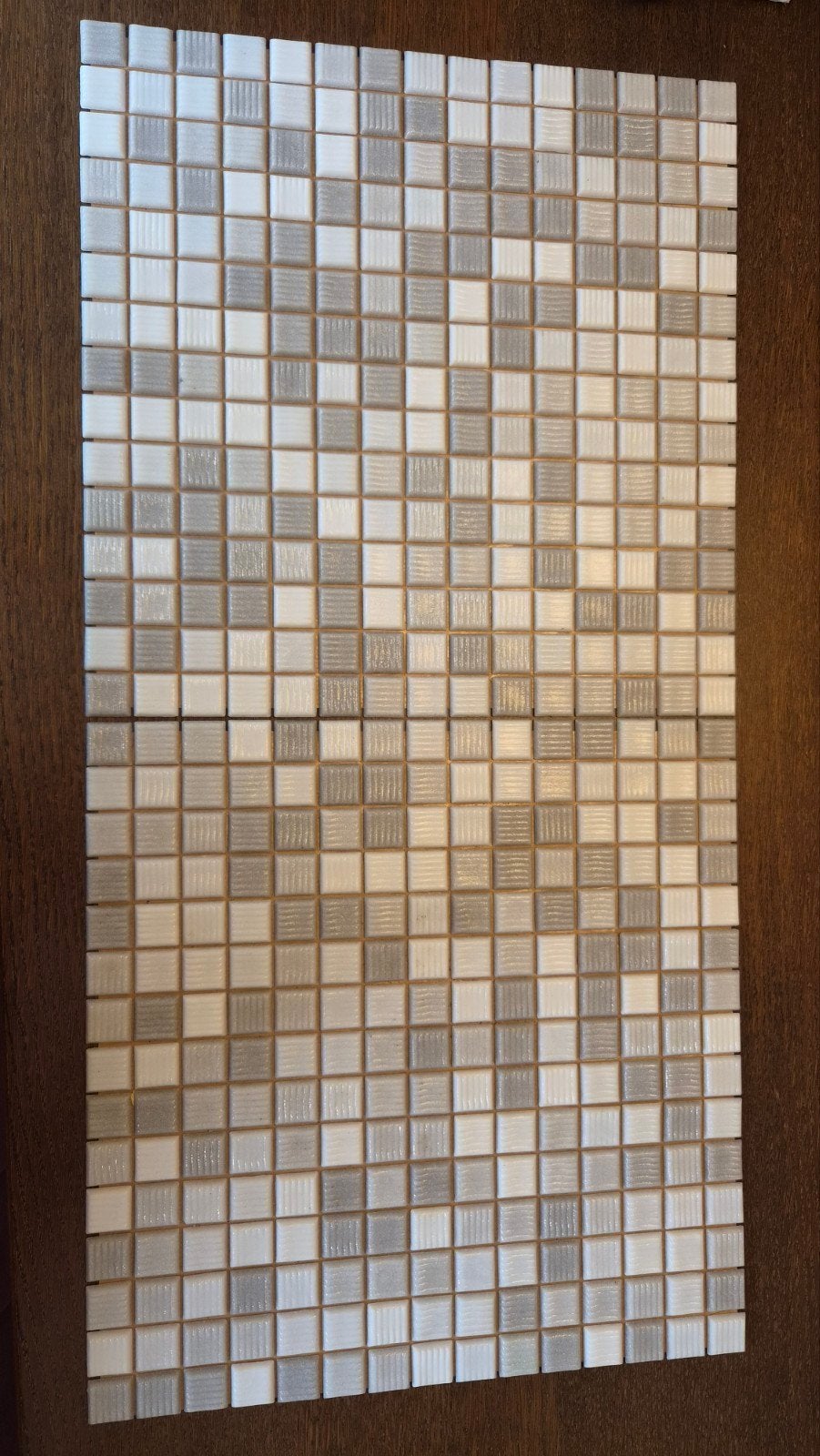 Mozaïektegels Kristal Grijs 2x2 cm - 2,5 m², Ophalen, Nieuw, Minder dan 20 cm, Minder dan 20 cm