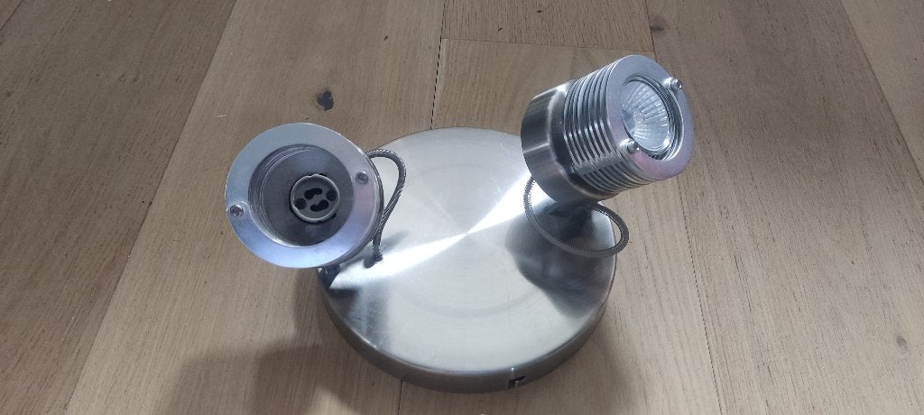 Freelight PL2302S Plafondspot/Wandspot - Geborsteld Metaal, Ophalen, Halogeen, Gebruikt, GU10