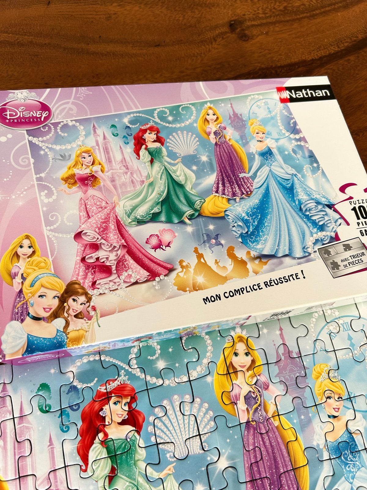 Disney Prinsessen Puzzel 100 Stukjes Nathan, Ophalen of Verzenden, Meer dan 50 stukjes, Zo goed als nieuw, 6 jaar of ouder