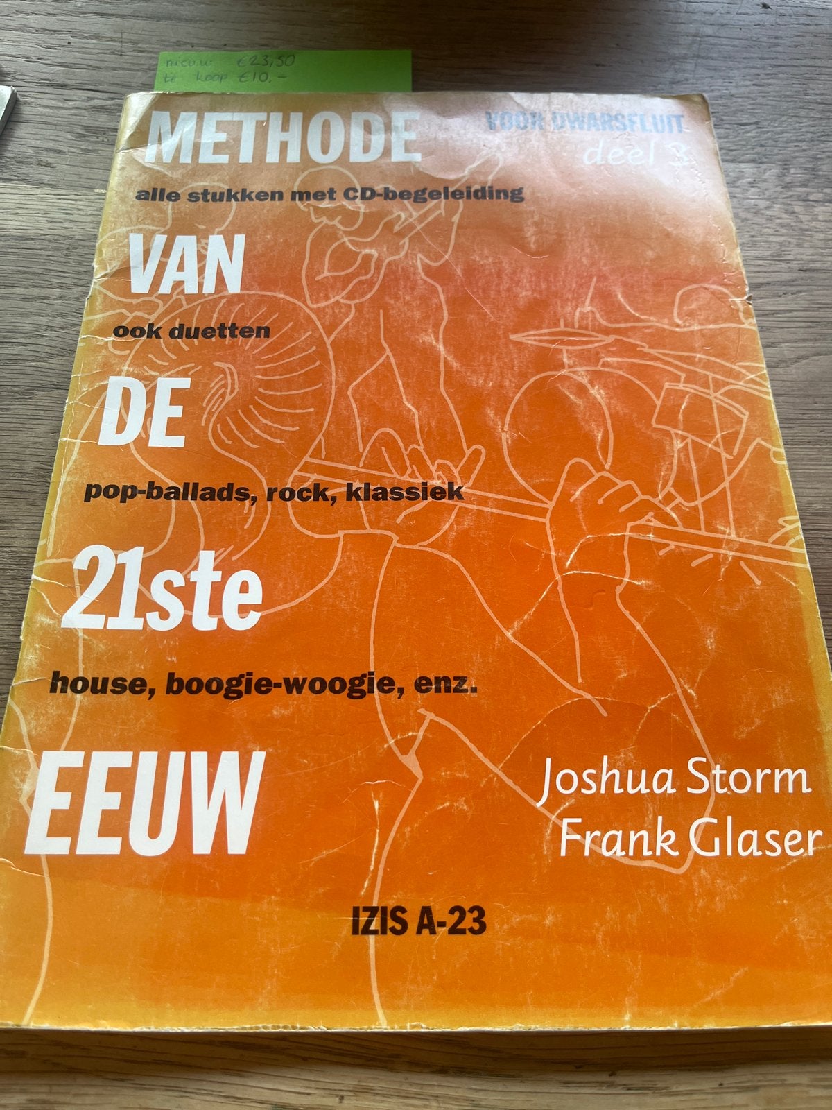 Methode voor Dwarsfluit deel 3 met CD-begeleiding, Gebruikt, Les of Cursus, Dwarsfluit of Piccolo, Ophalen of Verzenden