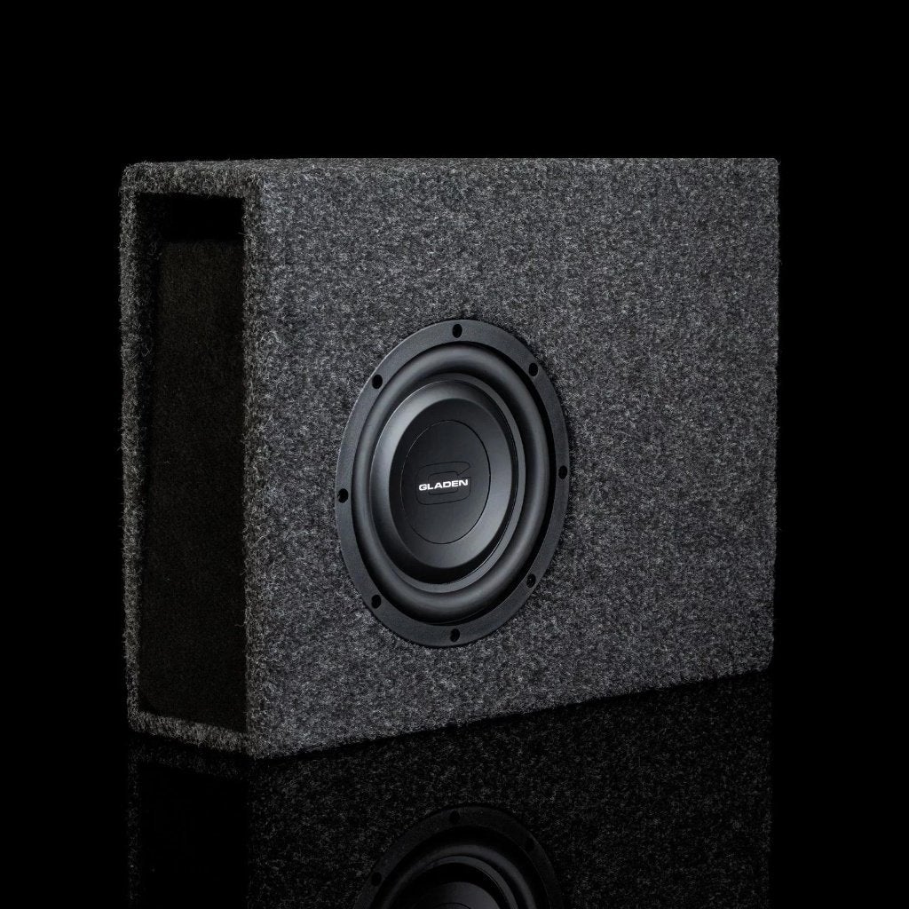 Gladen RS-X08 Slim D2 in gepoorte kist incl accessoires 4Ohm, Auto diversen, Autospeakers, Verzenden, Nieuw, Gladen
