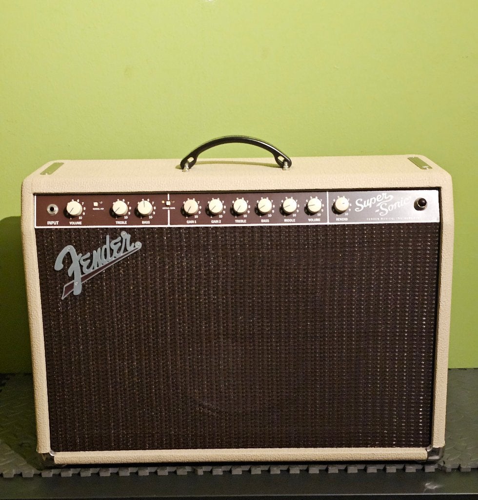 Fender Super-Sonic 22 Combo Amp – Blonde/Oxblood, Minder dan 50 watt, Ophalen of Verzenden, A, A