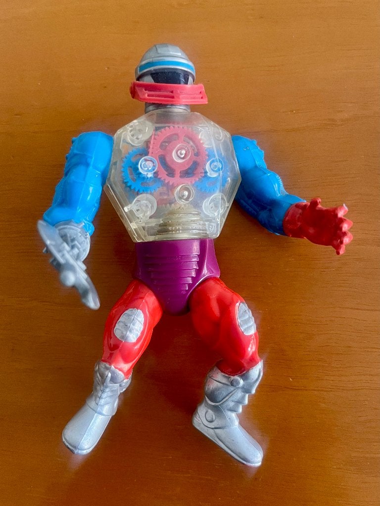 Vintage Mattel He-Man Roboto actiefiguur MOTU 1984/1985, Ophalen of Verzenden, Gebruikt